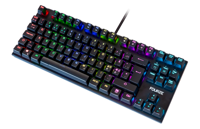 Fourze GK110, Mechanical Blue, USB, RGB - Svart