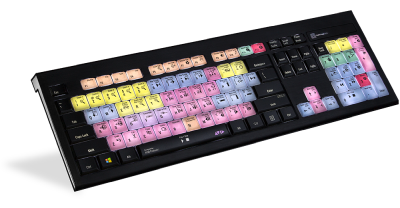 LogicKeyboard Avid Pro Tools PC ASTRA, bakgrundsbelyst, nordiskt#1