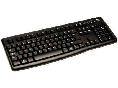 Logitech K120 Keyboard, OEM, spillsäkert, USB, nordiskt - Svart