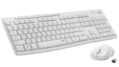 Logitech MK295 Silent, amerikanskt - Vit