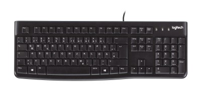 Logitech K120 Keyboard, spillsäkert, USB, nordiskt - Svart
