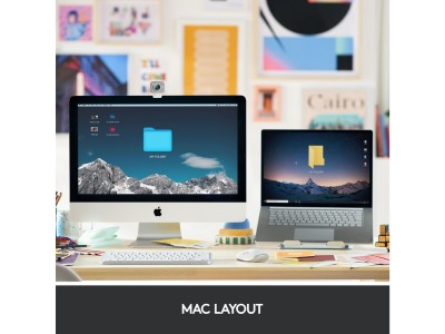 Logitech MX Keys Mini for Mac, USB/Bluetooth, automatisk bakgrundsbelysning, Mac/iOS, nordiskt#2