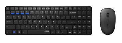 RAPOO Tangentbord/Mus Set 9300M Multi-Mode, RF/Bluetooth - Svart#1