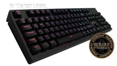 Xtrfy K2 Gaming keyboard, RGB LED, Kailh Red-switchar, USB, nordiskt - Svart