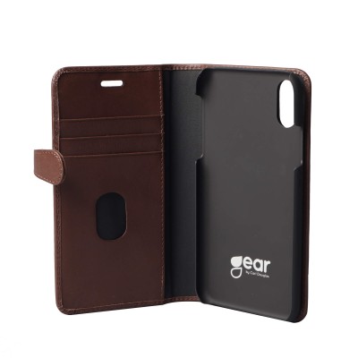 Plånboksfodral BUFFALO iPhone XR med plats för kreditkort, magnetlås - Brun#2