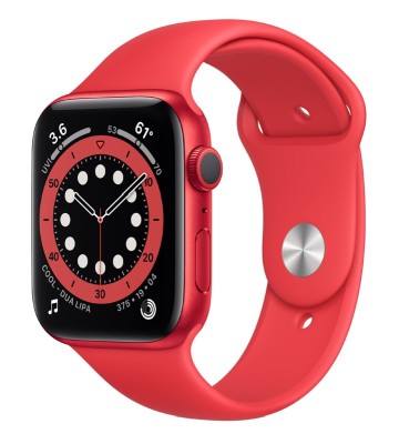 Apple Watch Series 6 GPS, 44mm PRODUCT(RED) Aluminium Case with PRODUCT(RED) Sport Band - Regular