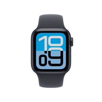 Apple Watch SE 3 GPS 40mm Midnatt Aluminiumboett med Midnatt Sportband - S/M#2