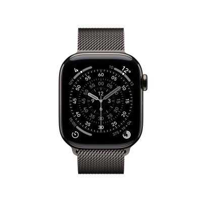 Apple Watch Series 11&nbsp;GPS + Cellular 42mm&nbsp;Skiffer Titanboett med Slate Milanese Loop#2