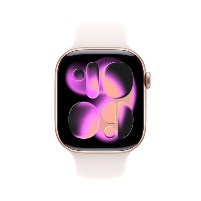 Apple Watch Series 11&nbsp;GPS + Cellular 46mm Roséguld Aluminiumboett med Rosé Sportband - M/L#2