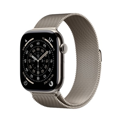 Apple Watch Series 11&nbsp;GPS + Cellular 46mm&nbsp;Naturlig Titanboett med Naturlig Milanesisk loop - M/L#1