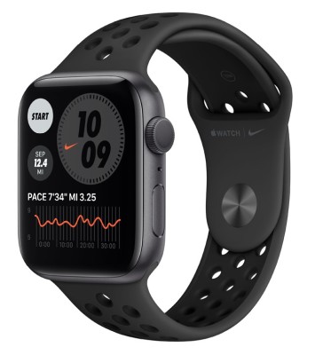 Apple Watch Nike Series 6 GPS, 44mm Space Gray Aluminium Case with Anthracite/Black Nike Sport Band - Regular