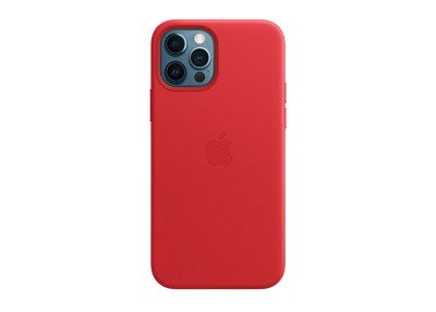 Apple läderfodral med MagSafe till iPhone 12 och iPhone 12 Pro - (PRODUCT)RED#1