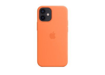 Apple silikonskal med MagSafe till iPhone 12 mini - Kumquat