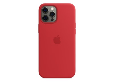 Apple silikonskal med MagSafe till iPhone 12 Pro Max - (PRODUCT)RED
