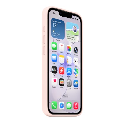 Apple silikonskal med MagSafe till iPhone 17e - Blekrosa#3