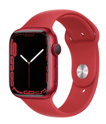 Apple Watch Series 7 GPS 45mm Aluminiumboett med Sportband - (PRODUCT)RED#1