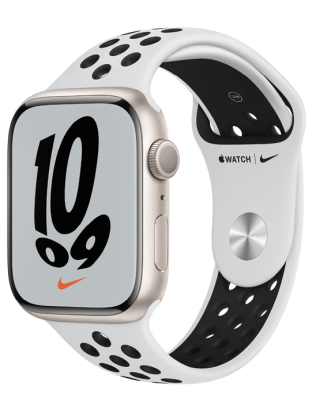 Apple Watch Nike Series 7 GPS, 45mm Stjärnglans#1