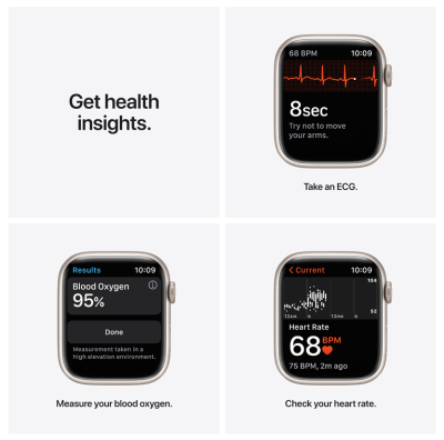 Apple Watch Nike Series 7 GPS, 45mm Stjärnglans#2