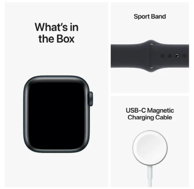 Apple Watch SE GPS, 40mm Midnatt Aluminiumboett med Midnatt Sportband#2