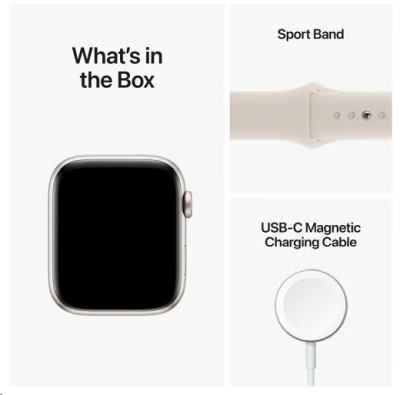 Apple Watch SE GPS + Cellular, 44mm Stjärnglans Aluminiumboett med Stjärnglans Sportband#2