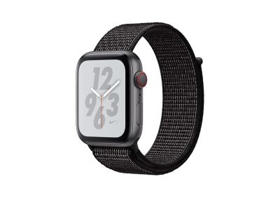 Apple Watch Nike+ Series 4 GPS + Cellular - 44mm Aluminiumboett i rymdgrått med Nike sportloop i svart#1