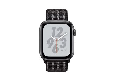 Apple Watch Nike+ Series 4 GPS + Cellular - 44mm Aluminiumboett i rymdgrått med Nike sportloop i svart#2