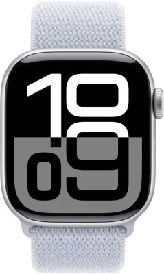 Apple Watch Series 10 GPS 42mm Silver Aluminiumboett med Blue Cloud Sportloop#2