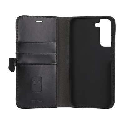 Plånboksfodral BUFFALO Samsung S22 Plus, 3 st kortfack + sedelficka, 2-in-1 magnetskal - Svart#3