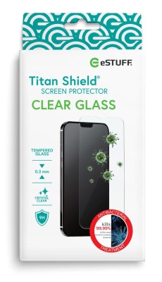 Skärmskydd eSTUFF Antibacterial Titan Shield Clear Glass, iPhone 13 Pro Max#2
