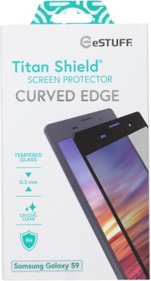 Skärmskydd eSTUFF Titan Shield Curved, Samsung Galaxy S9 - Svart