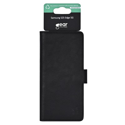 Plånboksfodral GEAR Classic 3 card Recycled Samsung Galaxy S25 Edge, 3 st kortfack + sedelficka - Svart#2
