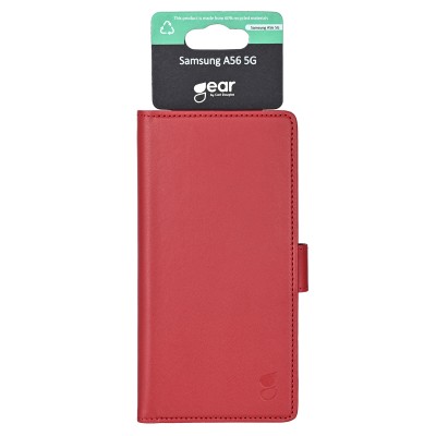 Plånboksfodral GEAR Samsung A56 5G, 3 st kortfack + sedelficka, Recycled - Röd#2