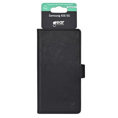 Plånboksfodral GEAR Samsung A56 5G, 3 st kortfack + sedelficka, Recycled - Svart#2