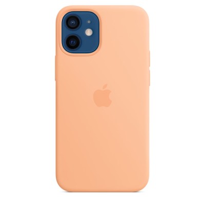 Apple silikonskal med MagSafe till iPhone 12 mini - Cantaloupe