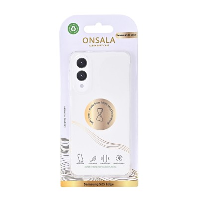 Skal ONSALA Back Recycled Clear Case TPU Samsung Galaxy S25 Edge - Transparent#2