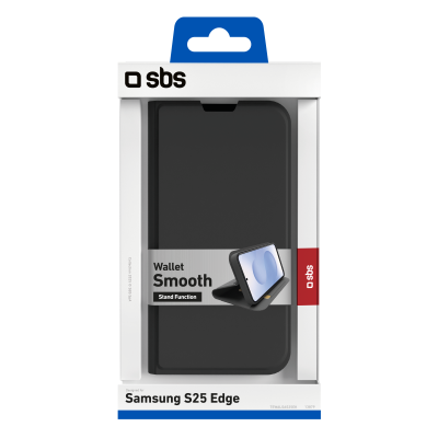 Plånboksfodral SBS Galaxy S25 Edge Wallet Smooth Samsung Galaxy S25 Edge, kortfack - Svart#2