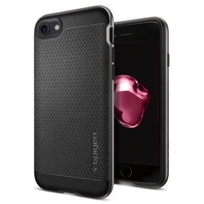 Spigen Neo Hybrid, skydd till iPhone 7 - Gun Metal