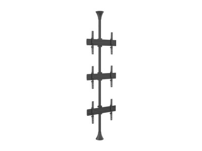 Takfäste Multibrackets M Floor to ceiling, 3 enheter, 40"-65" - svart