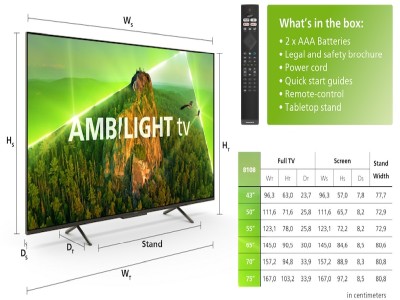 70" Philips 70PUS8108/12 Smart-TV, UHD/4K, HDR10+, 3-sidig Ambilight#2