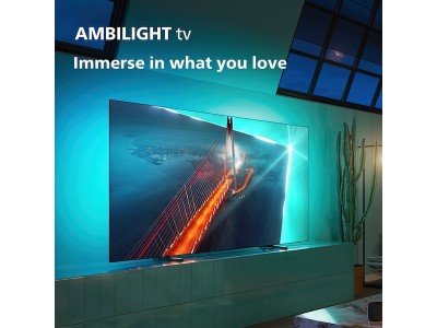55" Philips 55OLED708/12 OLED Smart-TV, UHD/4K, 120Hz Gaming TV, Google TV, 3-sidig Ambilight#3