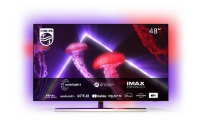 48" Philips 48OLED807/12 OLED Smart-TV, UHD/4K, 120Hz Gaming TV, Android, 4-sidig Ambilight#1