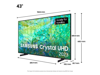 43" Samsung CU8075 Smart-TV, UHD/4K, Tizen#9