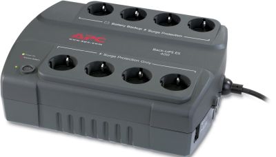 APC Back-UPS ES 400VA, 400VA/240W, modem/LAN-skydd