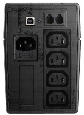 FSP EP850, 850VA/480W, RJ11-skydd, USB/RS232, 4 st uttag