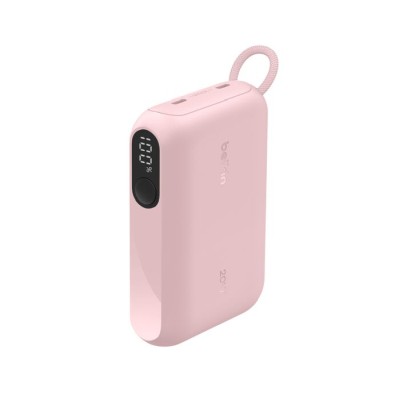 Belkin BoostCharge Power Bank, 10000mAh, 20W PD, 2xUSB-C, display - Rosa#5
