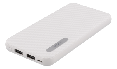 Deltaco Powerbank, 10000mAh, 2,1A/37Wh, 2xUSB-A - Vit#1