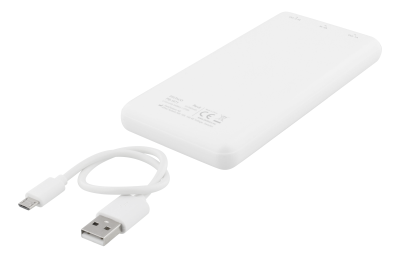 Deltaco Powerbank PB-1071, 10000 mAh, batteriindikator - Vit#3