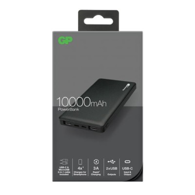 GP Powerbank Voyage 2.0 10000 mAh, USB-C - Svart#3