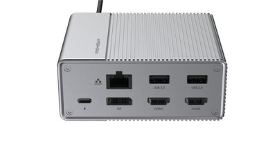 Hyperdrive USB-C Gen2 Dockningsstation, 2xHDMI/DP, 4xUSB 3.0, LAN, kortläsare, ljud, 100W USB-C PD