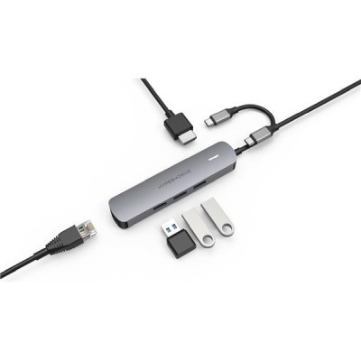 Hyperdrive 6-in-1 Hub 4K - Rymdgrå#2